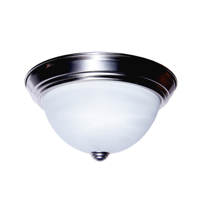 Trans Globe Lighting 13617 BN 2 Light Flush-mount in Brushed Nickel 